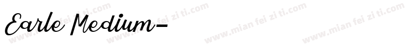 Earle Medium字体转换